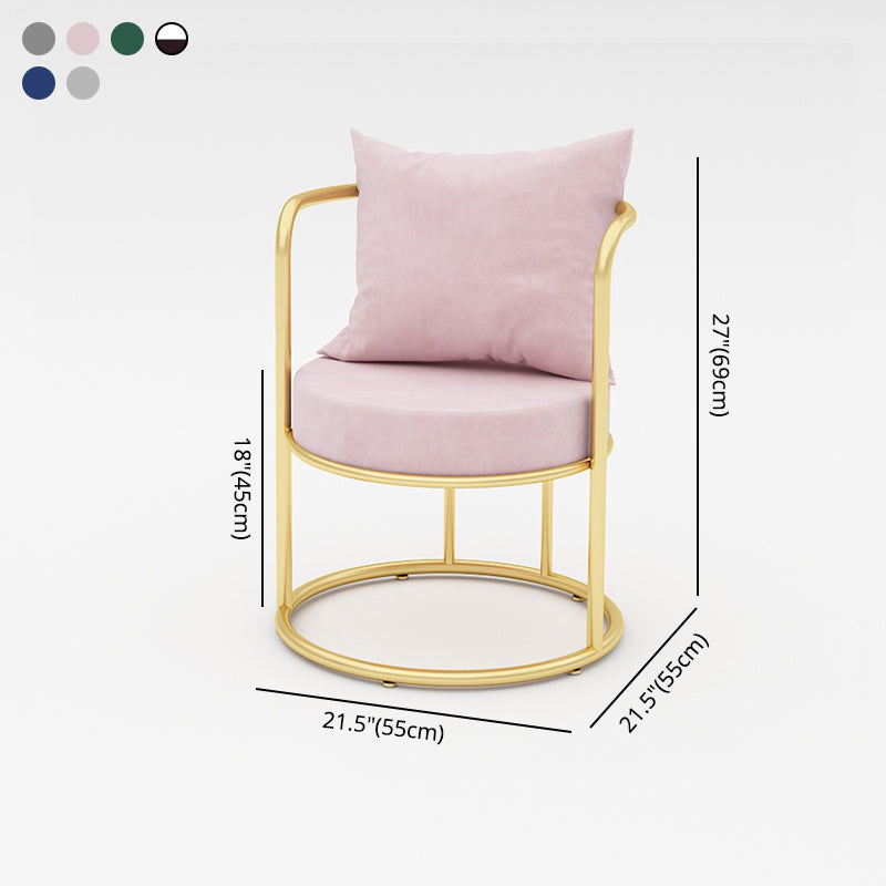 Silla de comedor de tela de lino de estilo escandinavo, silla lateral de comedor con respaldo abierto