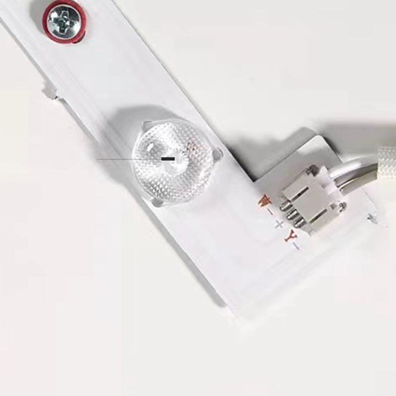 Plafonnier LED de forme ronde acrylique moderne 1 lumière encastré pour salon salle de bain