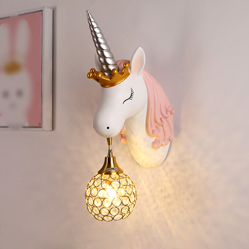 Metal Geometric Shade Wall Lighting Kid Style 1 Light Wall Mounted Light Fixture