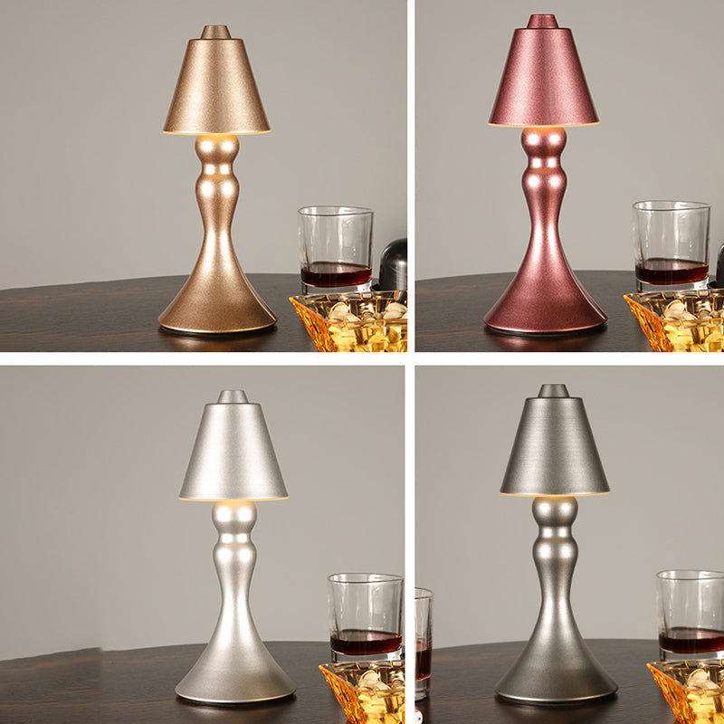 Cono a 1 luce da tavolo leggera con porto USB lampada da tavolo creativa moderna per barra