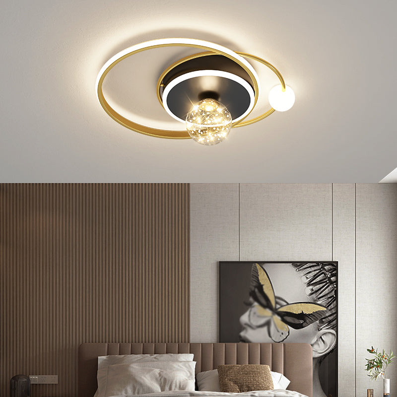 Gouden LED-plafondverlichtingsarmaturen Moderne inbouwplafondarmatuur voor woonkamer