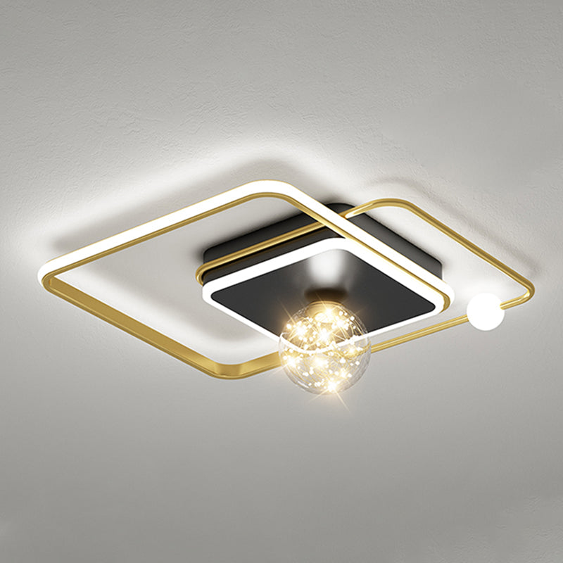 Gouden LED-plafondverlichtingsarmaturen Moderne inbouwplafondarmatuur voor woonkamer