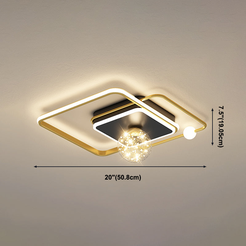 Lámparas de techo empotradas LED doradas, montaje empotrado moderno, para sala de estar