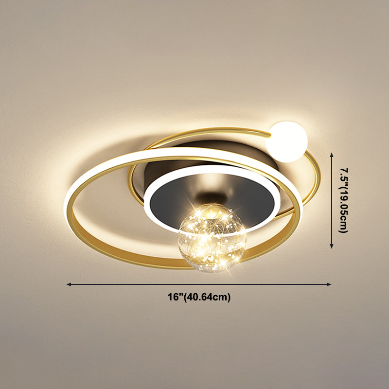 Gouden LED-plafondverlichtingsarmaturen Moderne inbouwplafondarmatuur voor woonkamer