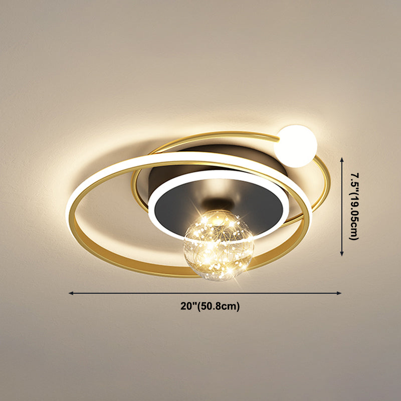 Gouden LED-plafondverlichtingsarmaturen Moderne inbouwplafondarmatuur voor woonkamer