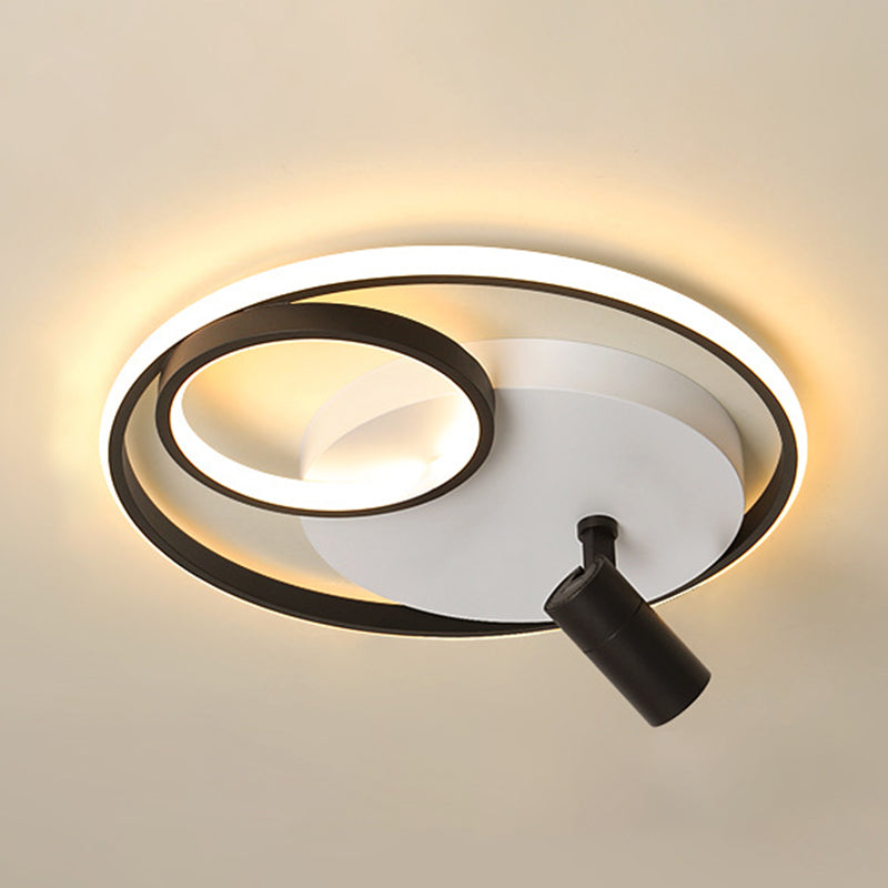 Plafonnier LED contemporain avec luminaire encastré pour magasin de vêtements
