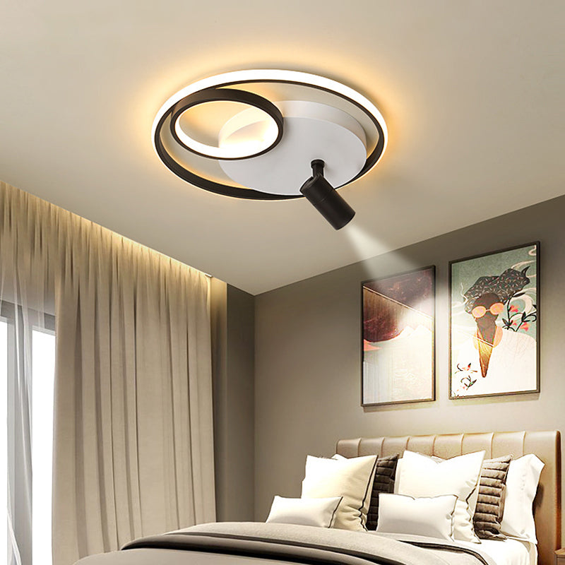 Lámpara de techo LED contemporánea con luz empotrada para tienda de ropa