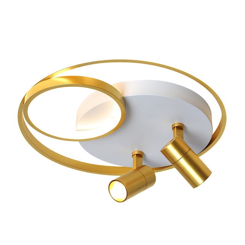 Plafonnier LED contemporain avec luminaire encastré pour magasin de vêtements