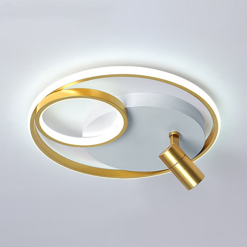Plafonnier LED contemporain avec luminaire encastré pour magasin de vêtements