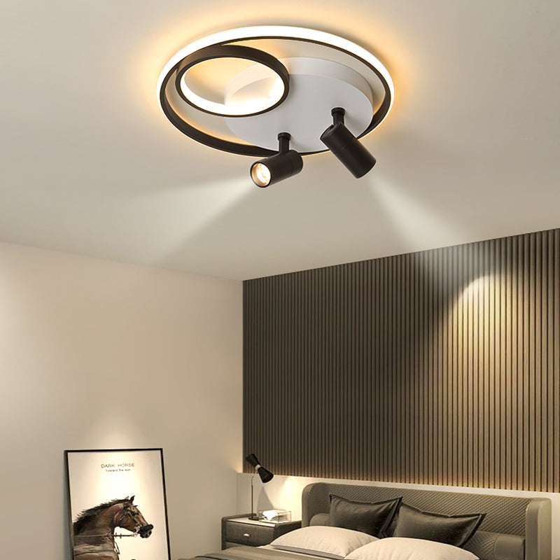 Lámpara de techo LED contemporánea con luz empotrada para tienda de ropa