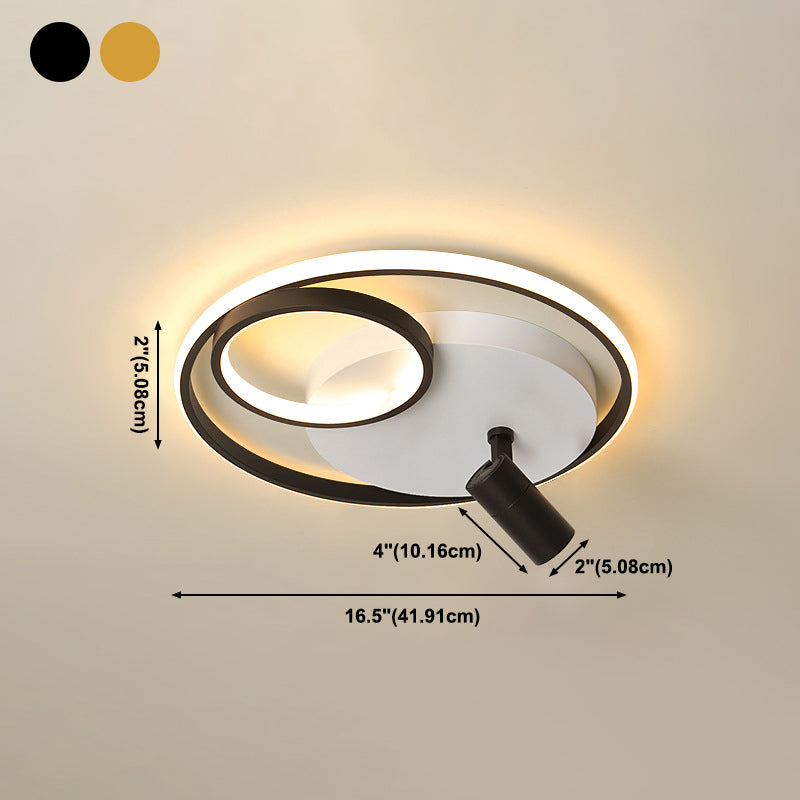 Plafonnier LED contemporain avec luminaire encastré pour magasin de vêtements
