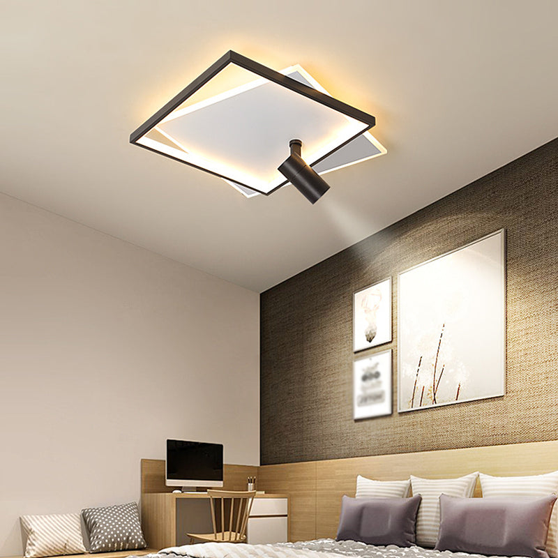 Moderne LED-plafondlamp met inbouwverlichting voor kledingwinkelwoonkamer