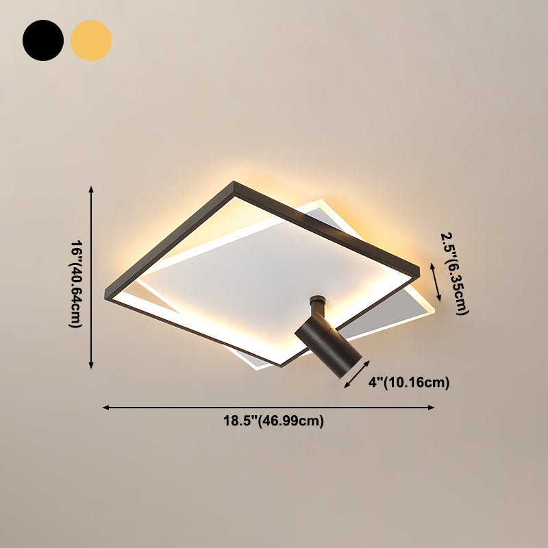 Moderne LED-plafondlamp met inbouwverlichting voor kledingwinkelwoonkamer