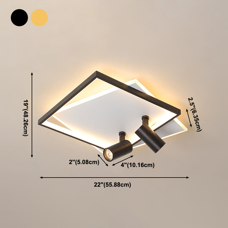Moderne LED-plafondlamp met inbouwverlichting voor kledingwinkelwoonkamer