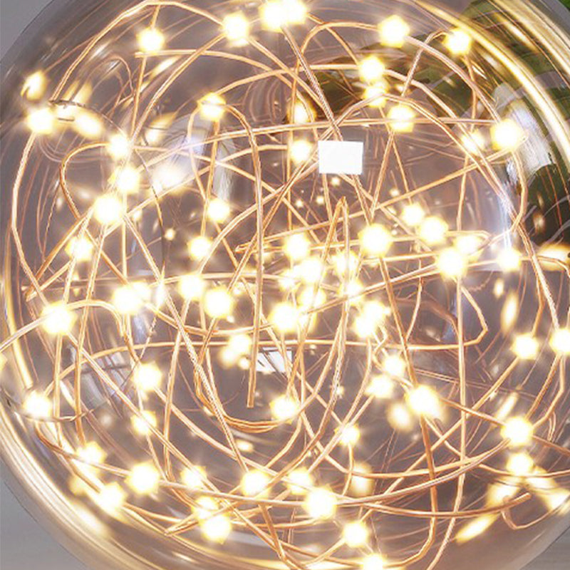 Plafonnier LED doré à éclairage encastré moderne Gypsophila