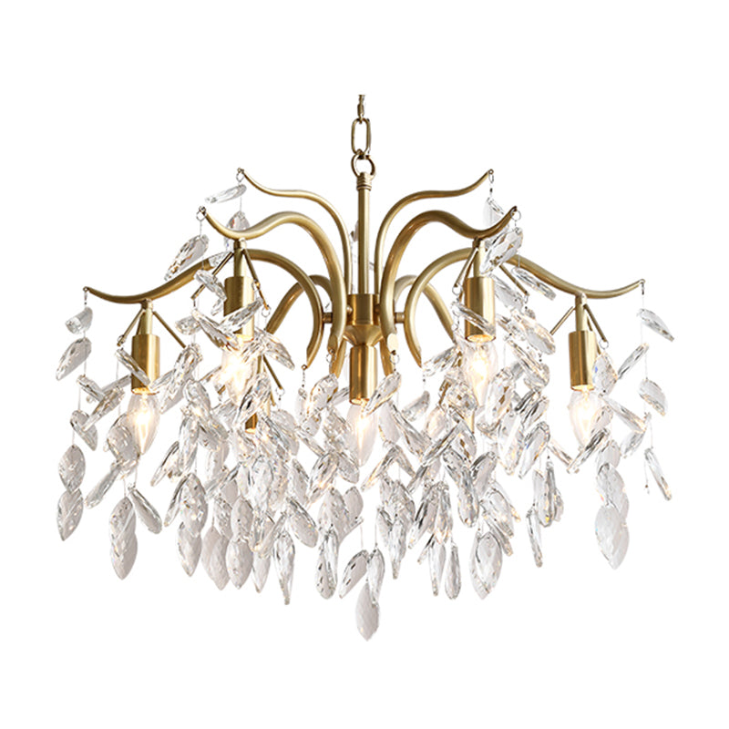 American Branch Chandelier Crystal Multi Light Hanging Light for Bedroom