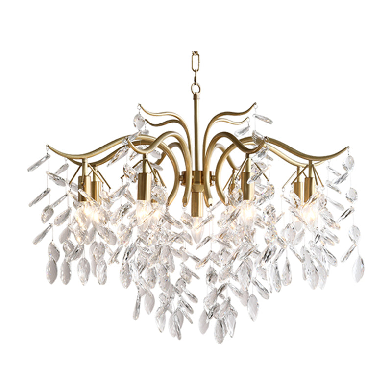 American Branch Chandelier Crystal Multi Light Hanging Light for Bedroom