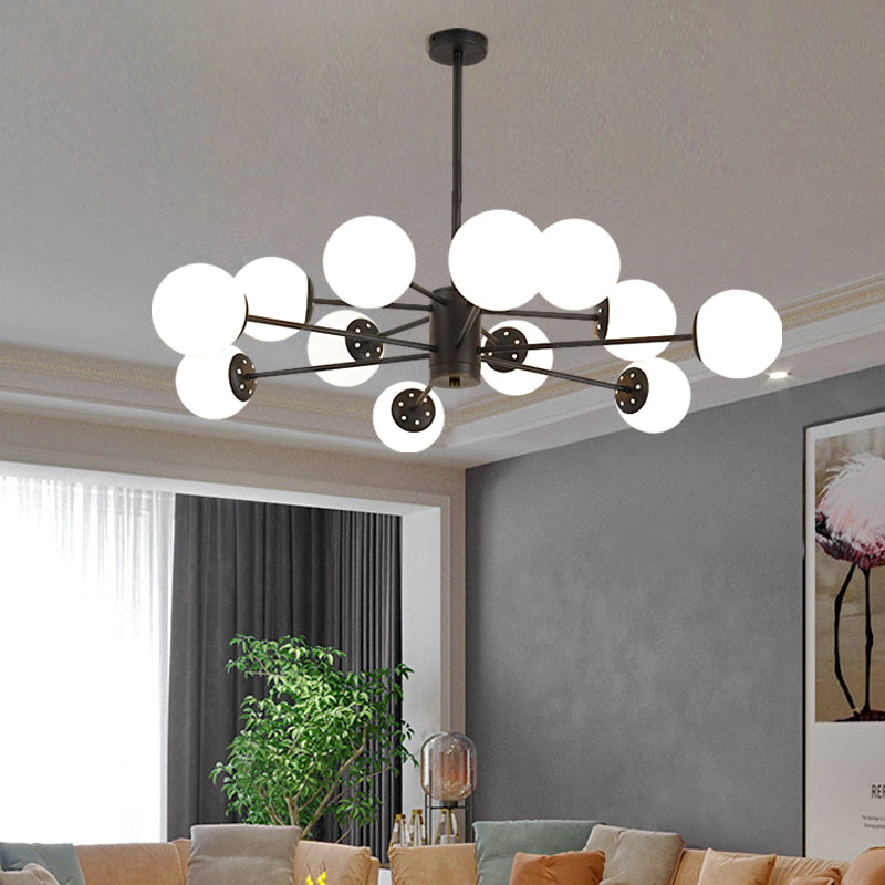 Globe Chandelier Lighting Multi-Head Suspension Pendant Lamps for Living Room
