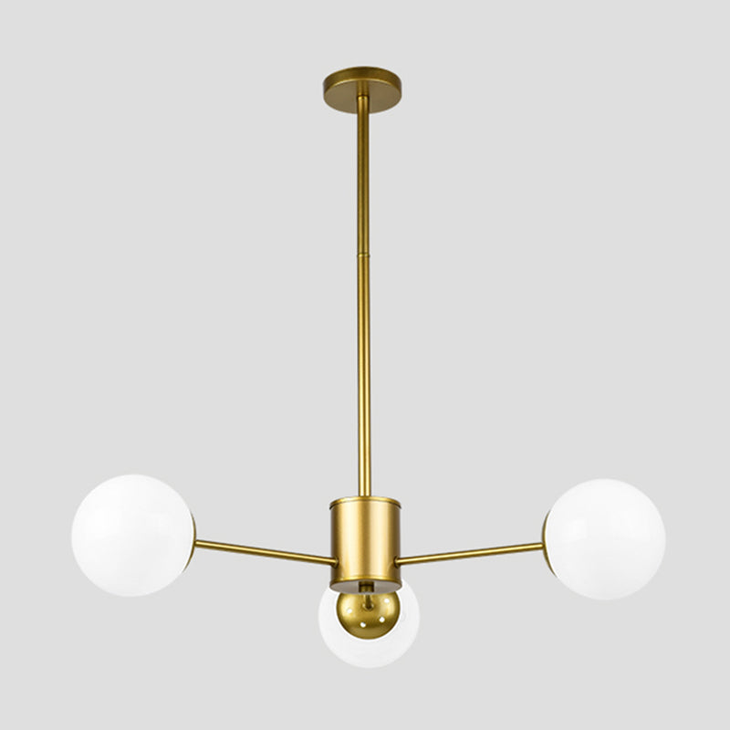 Globe Chandelier Lighting Multi-Head Suspension Pendant Lamps for Living Room