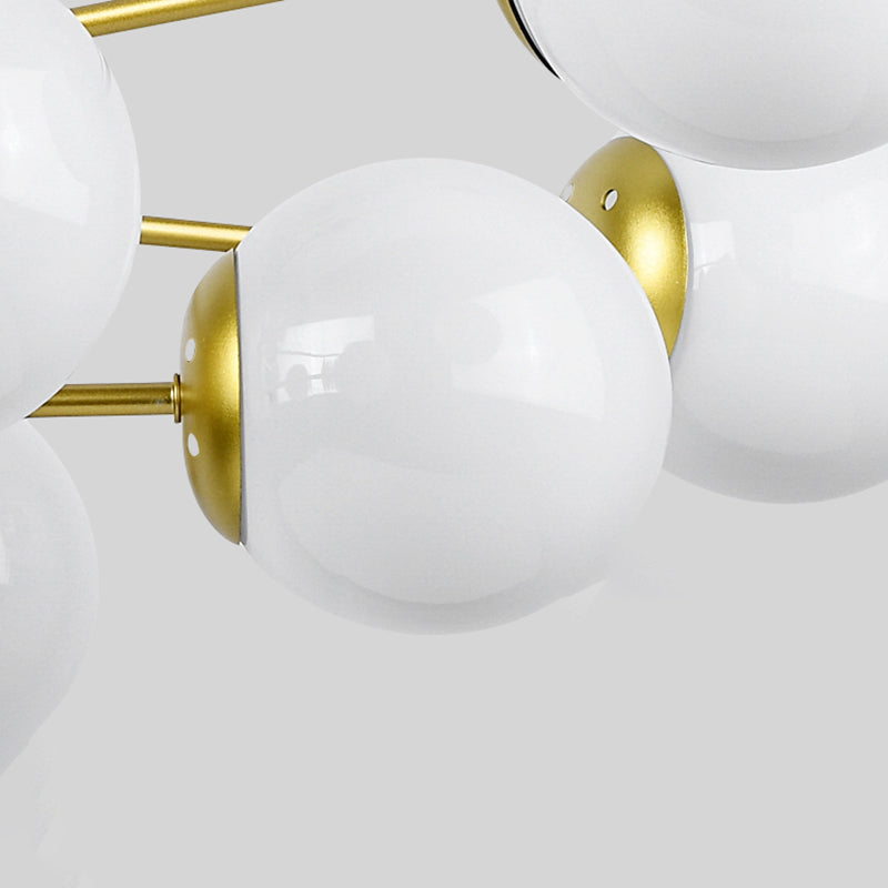 Globe Chandelier Lighting Multi-Head Suspension Pendant Lamps for Living Room