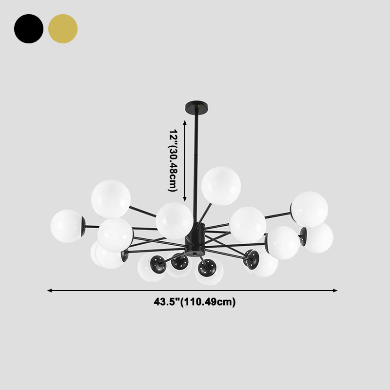 Globe Chandelier Lighting Multi-Head Suspension Pendant Lamps for Living Room