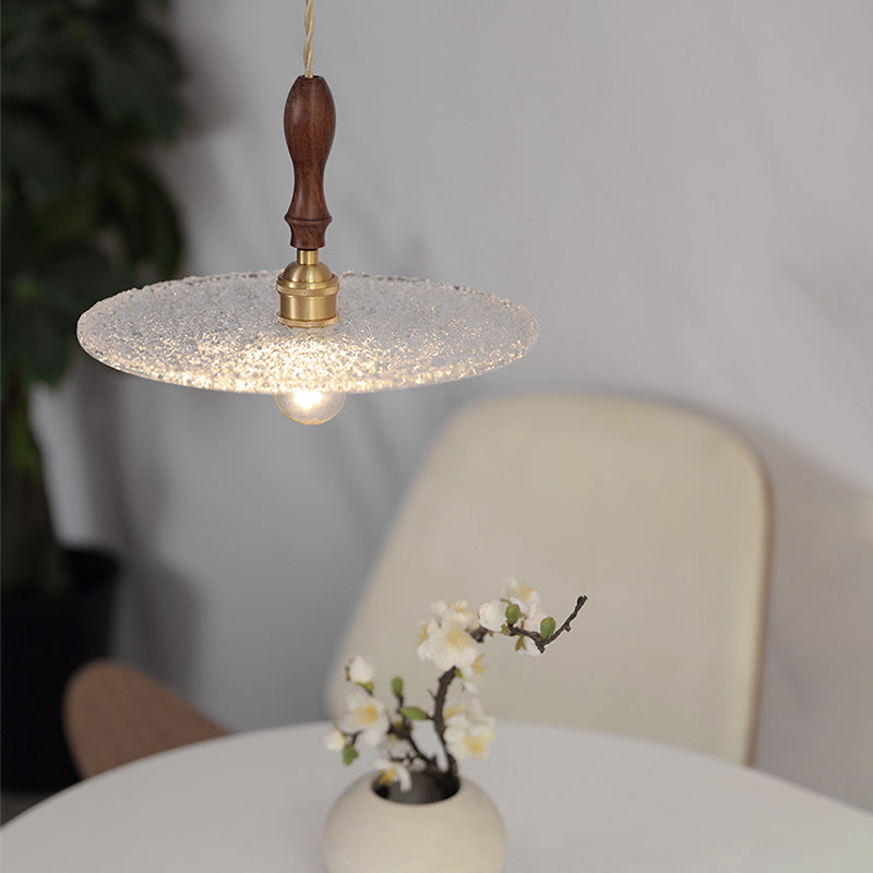 Single Light Contemporary Hanging Lamps Glass Shade Pendant Light for Sitting Room Foyer