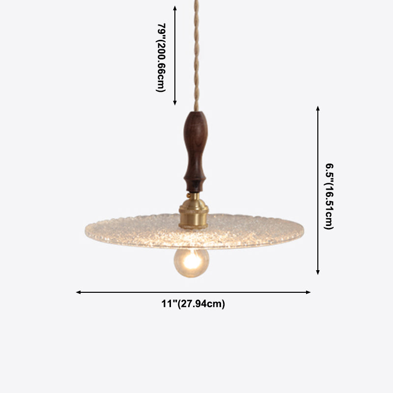 Single Light Contemporary Hanging Lamps Glass Shade Pendant Light for Sitting Room Foyer