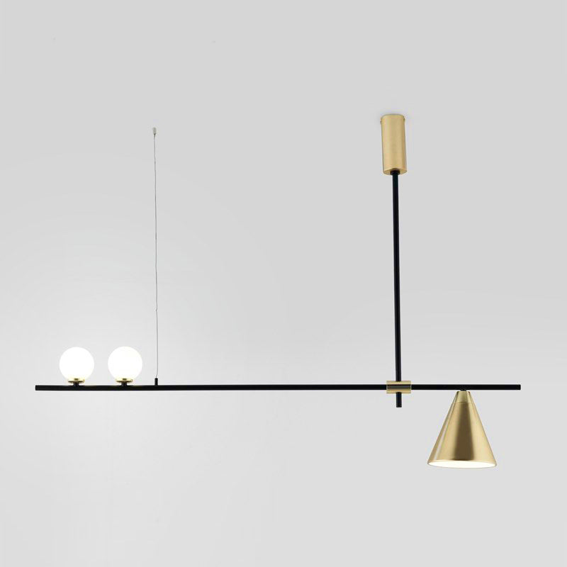 Modern Simple Dining Chandelier Light Dining Room Glass Shade Pendant Light Fixture