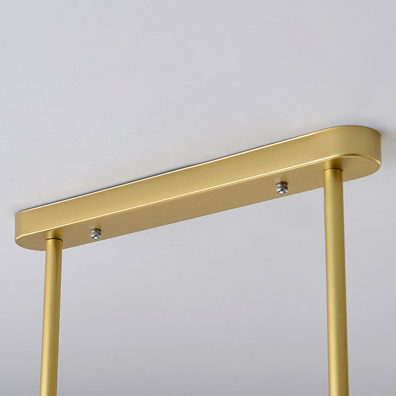 Modern Simple Dining Chandelier Light Round Glass Shade Pendant Light for Dining Room