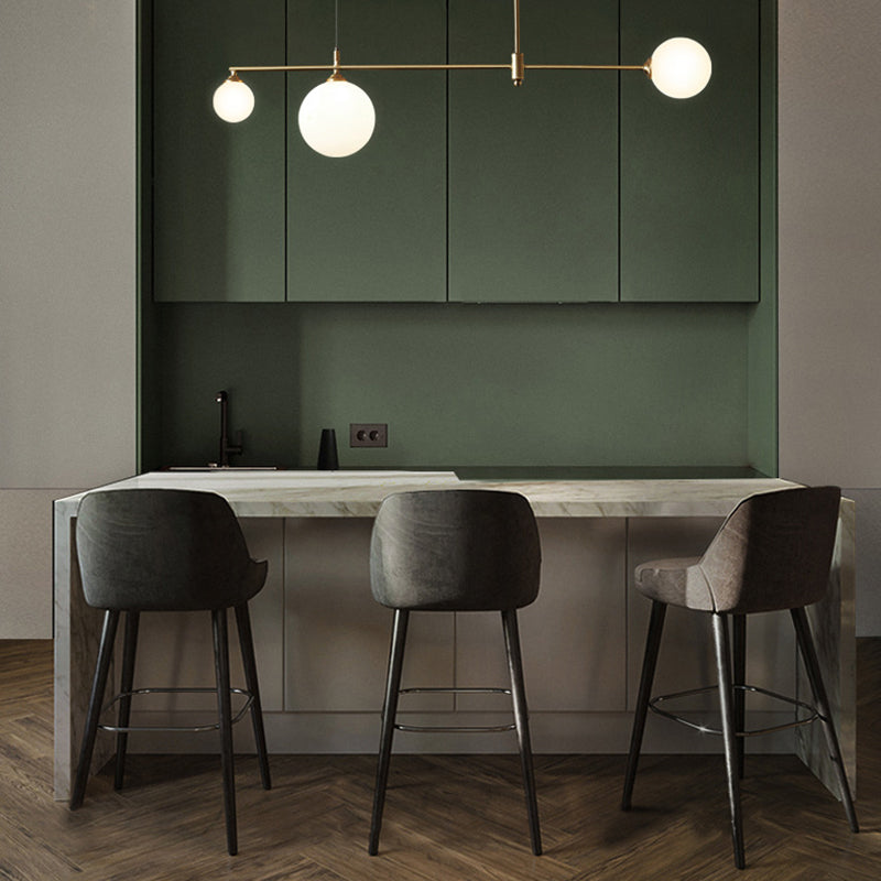 Modern Simple Dining Chandelier Light Round Shade Ceiling Hanging Light for Dining Room