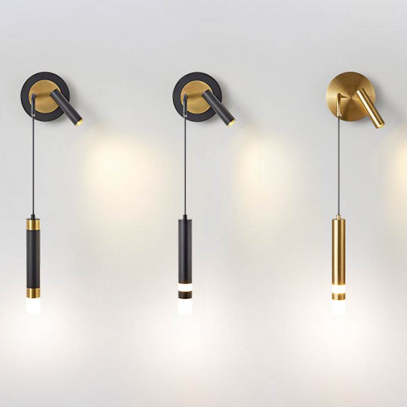 Lámpara de pared de lectura metálica moderna Fixtura de apliques de pared doméstica para sala de estar de dormitorio