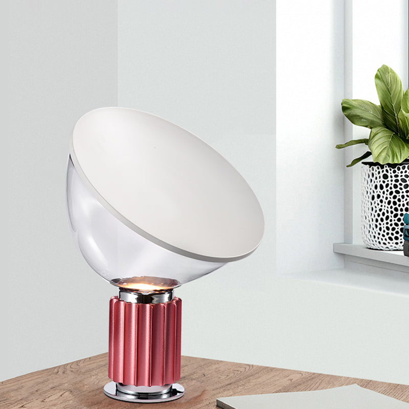 Contemporary Simple Nightstand Lamps Glass Shade Table Lamp for Bedroom Living Room