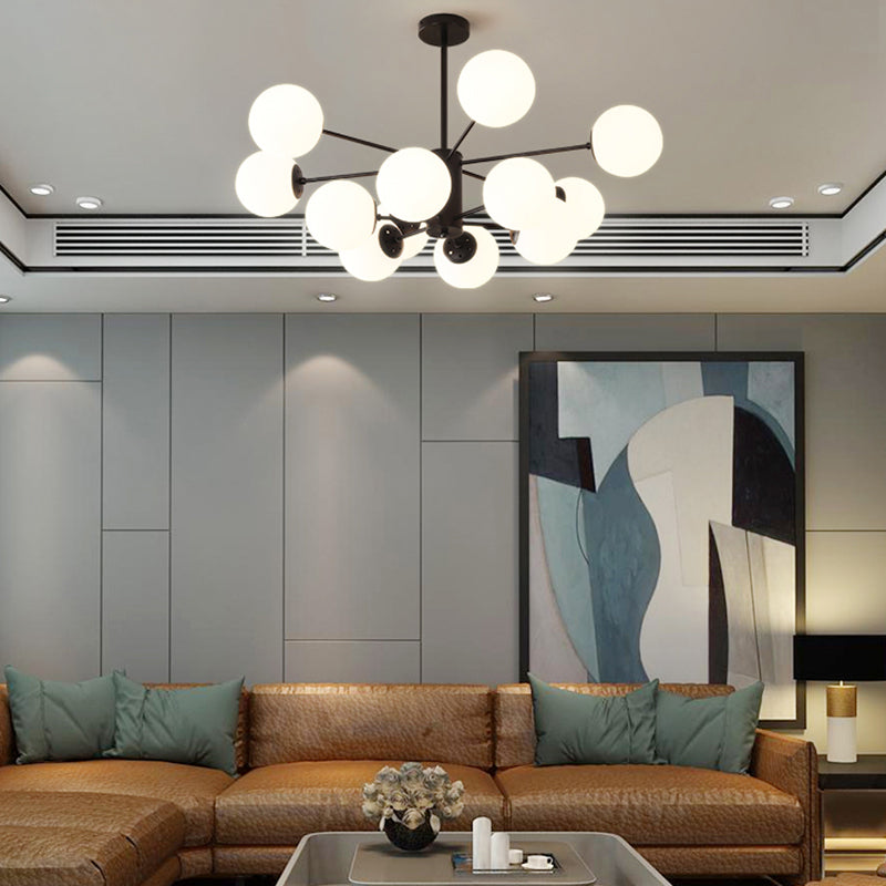 Globe Chandelier Lighting Multi-Head Hanging Light Fixtures for Living Room