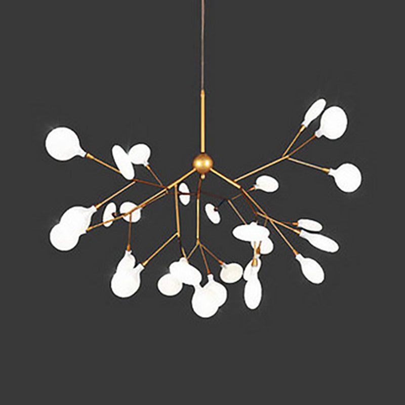 Modern Glowworm Chandelier Light Fixtures Multi-Head Suspension Pendant Lamps