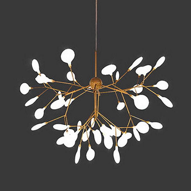 Modern Glowworm Chandelier Light Fixtures Multi-Head Suspension Pendant Lamps