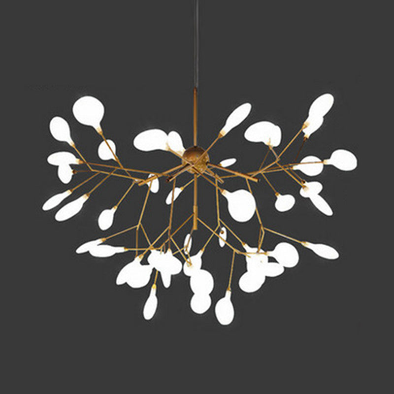 Modern Glowworm Chandelier Light Fixtures Multi-Head Suspension Pendant Lamps