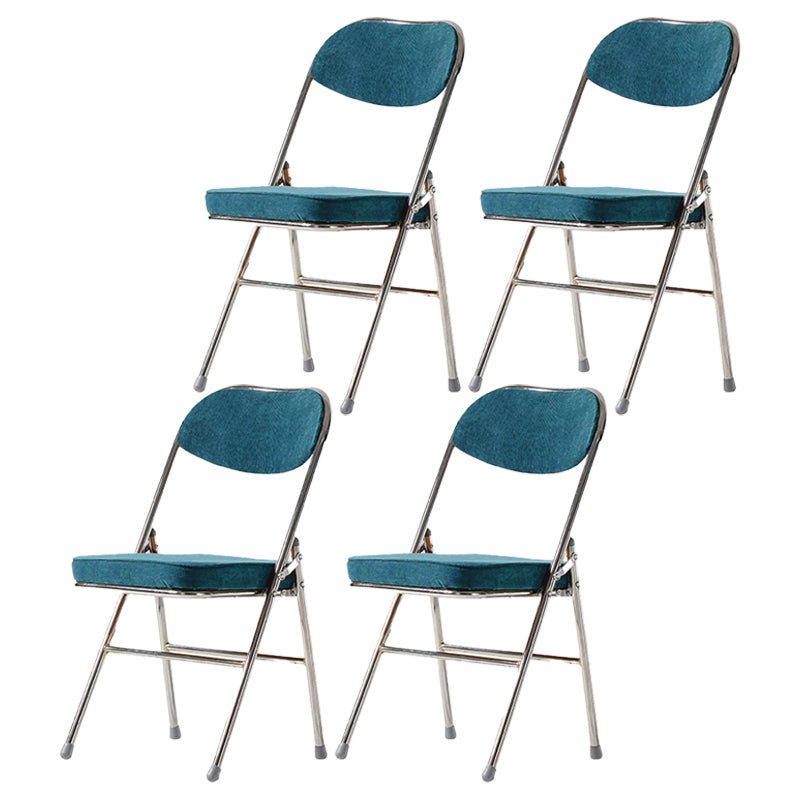 Silla lateral escandinava de terciopelo con respaldo abierto, sillas de comedor plegables con acabado mate