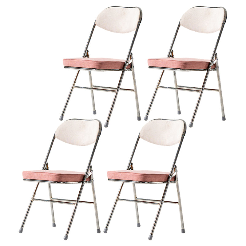 Silla lateral escandinava de terciopelo con respaldo abierto, sillas de comedor plegables con acabado mate
