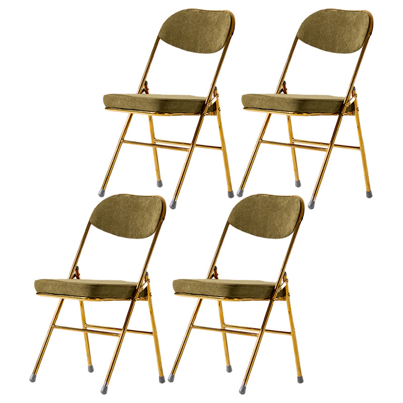 Silla lateral escandinava de terciopelo con respaldo abierto, sillas de comedor plegables con acabado mate