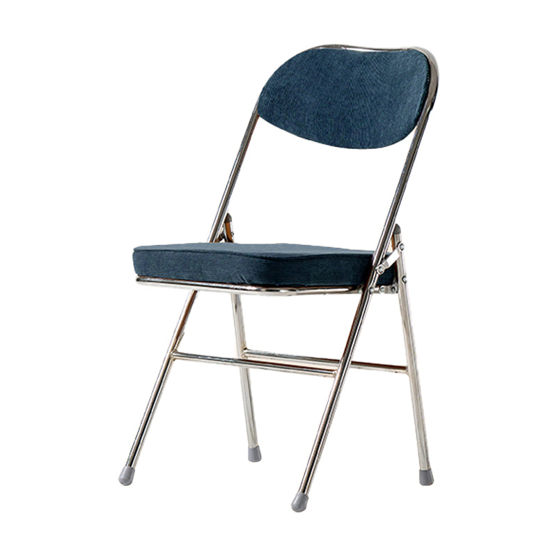 Silla lateral escandinava de terciopelo con respaldo abierto, sillas de comedor plegables con acabado mate