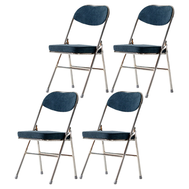 Silla lateral escandinava de terciopelo con respaldo abierto, sillas de comedor plegables con acabado mate