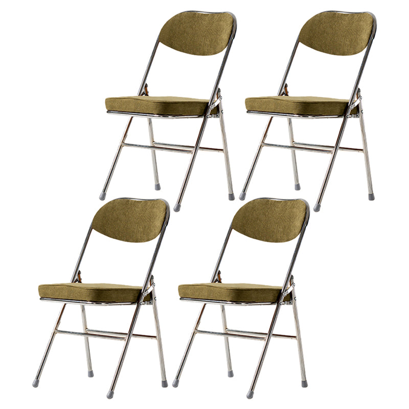 Silla lateral escandinava de terciopelo con respaldo abierto, sillas de comedor plegables con acabado mate