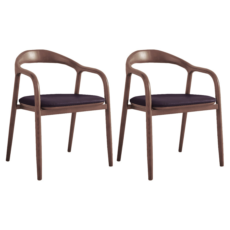 Silla de madera de fresno de estilo tradicional, juego de sillones con respaldo abierto para comedor y cocina