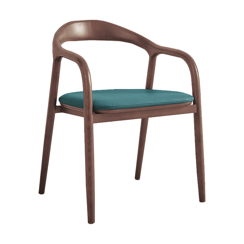 Silla de madera de fresno de estilo tradicional, juego de sillones con respaldo abierto para comedor y cocina