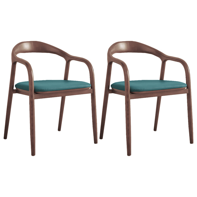 Silla de madera de fresno de estilo tradicional, juego de sillones con respaldo abierto para comedor y cocina