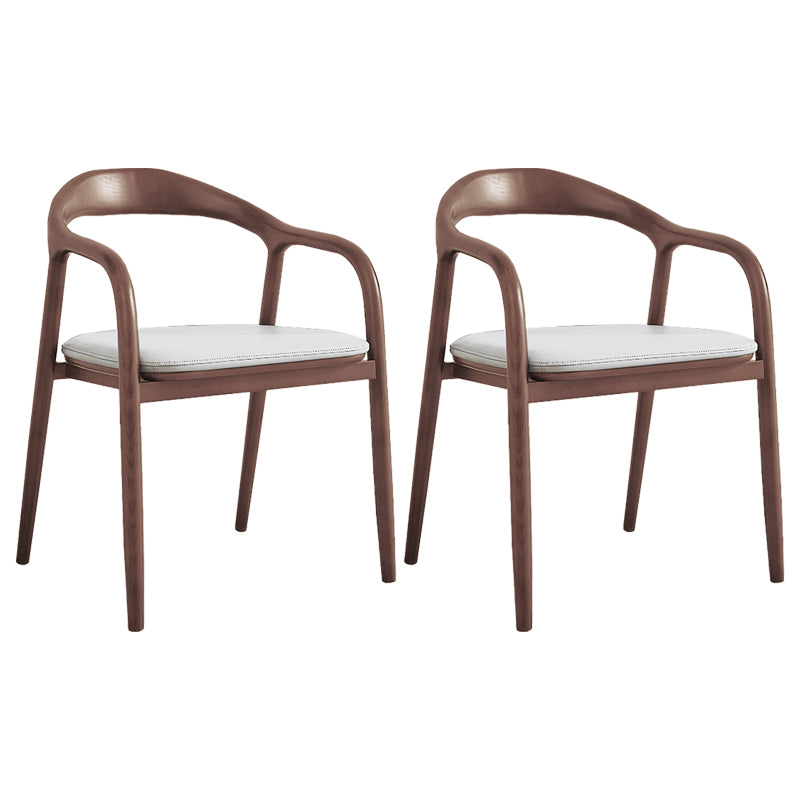 Silla de madera de fresno de estilo tradicional, juego de sillones con respaldo abierto para comedor y cocina