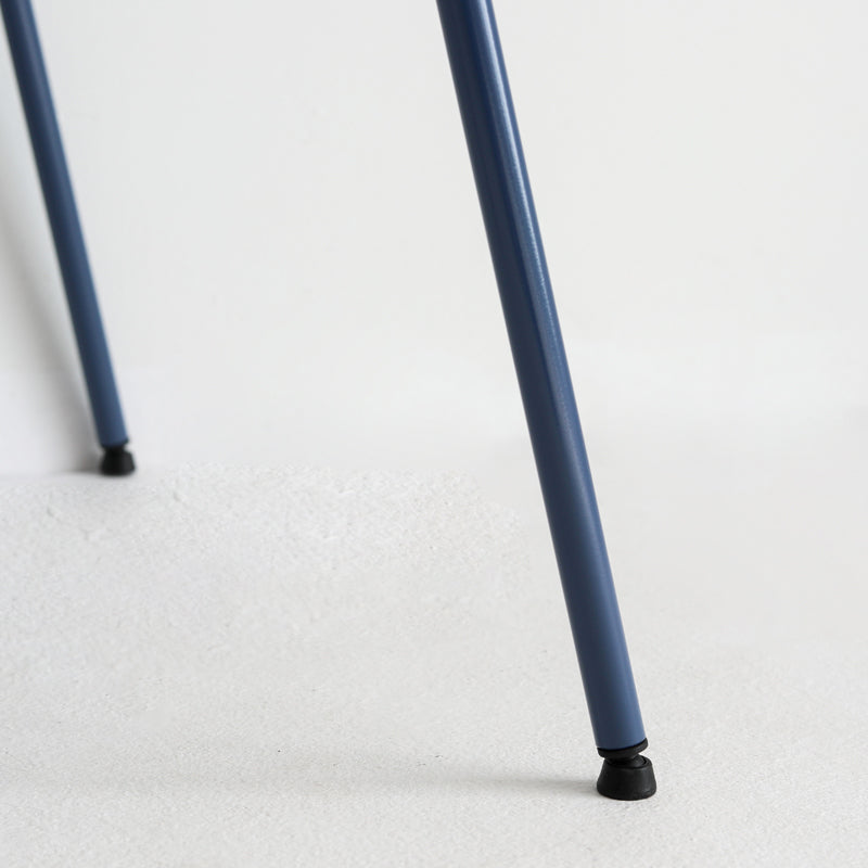 Sillas de comedor apilables Sillones de interior con patas de metal (juego de 4)
