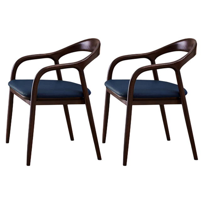 Silla de madera de fresno de estilo tradicional, juego de sillas de cocina con brazo trasero abierto