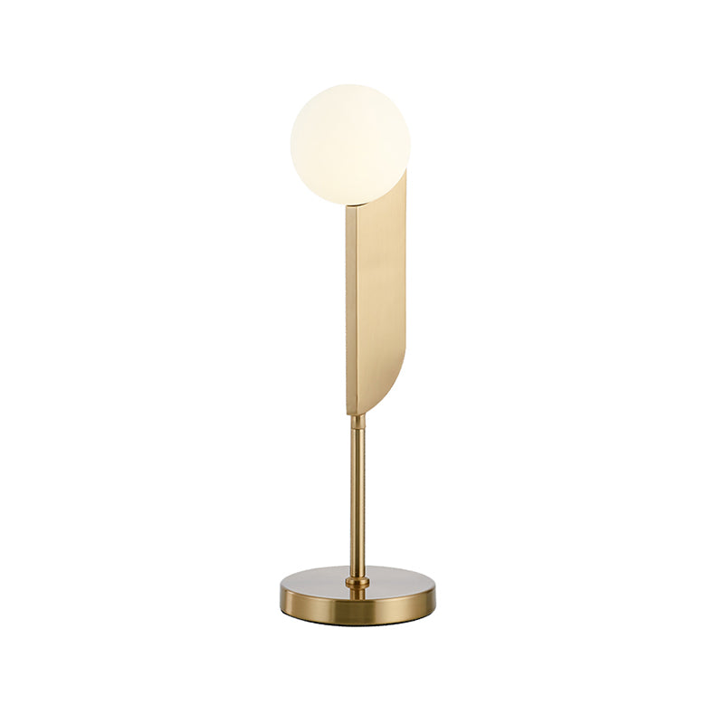 Crema Glass Ball Night Light Luxurious 1 Testa Gold Melabo lampada per camera da letto