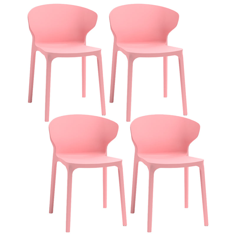 Cocina nórdica del estilo glamoroso que cena las sillas que cenan las sillas laterales sin brazos apilables